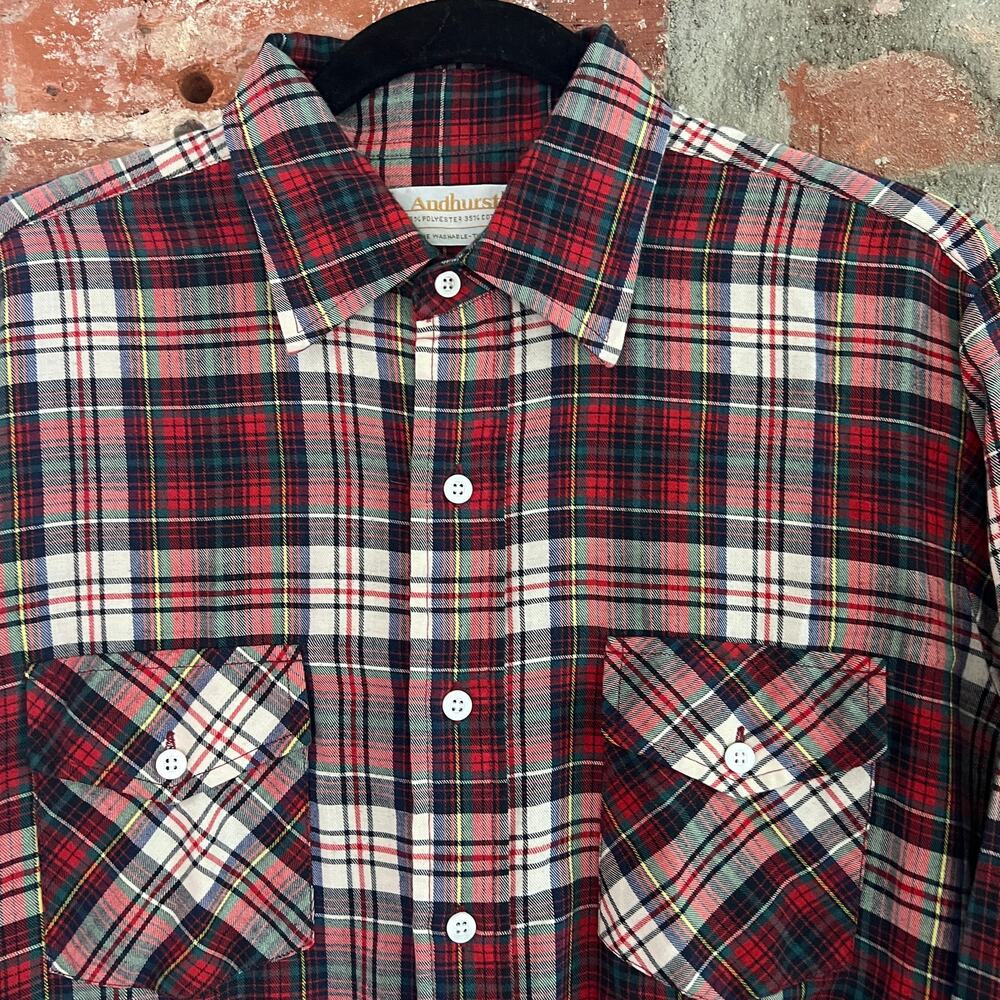 VTG Andhurst Men's Flannel LS Shirt M 21x29